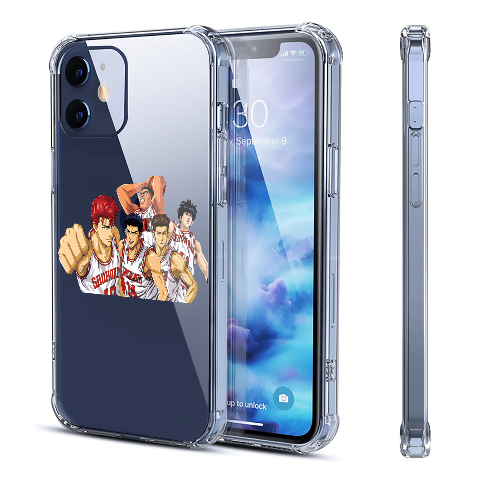 （画像用） SLAM DUNK／スラムダンク 【iPhone 12シリーズ対応】透明スマホケース（クリアソフトケース）